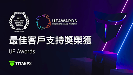 Titan FX 第三次榮獲 UF Awards 最佳客戶支持獎