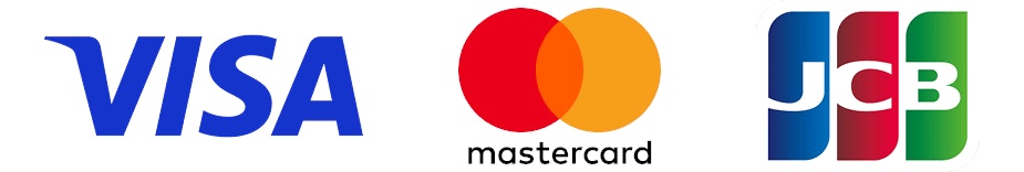 Visa, Mastercard and JCB