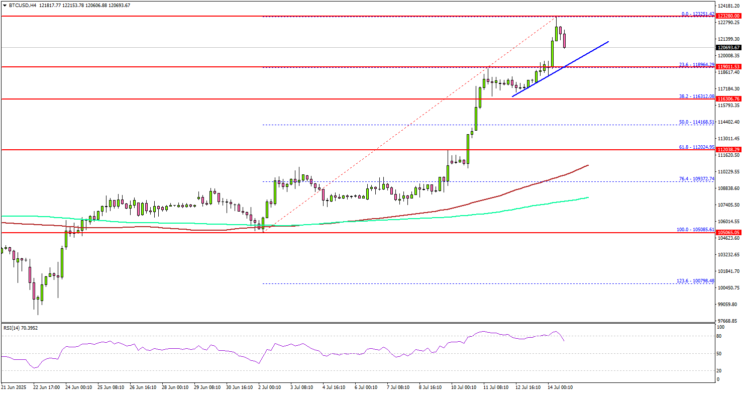 比特币突破12万美元大关——多头行情延续至历史新高