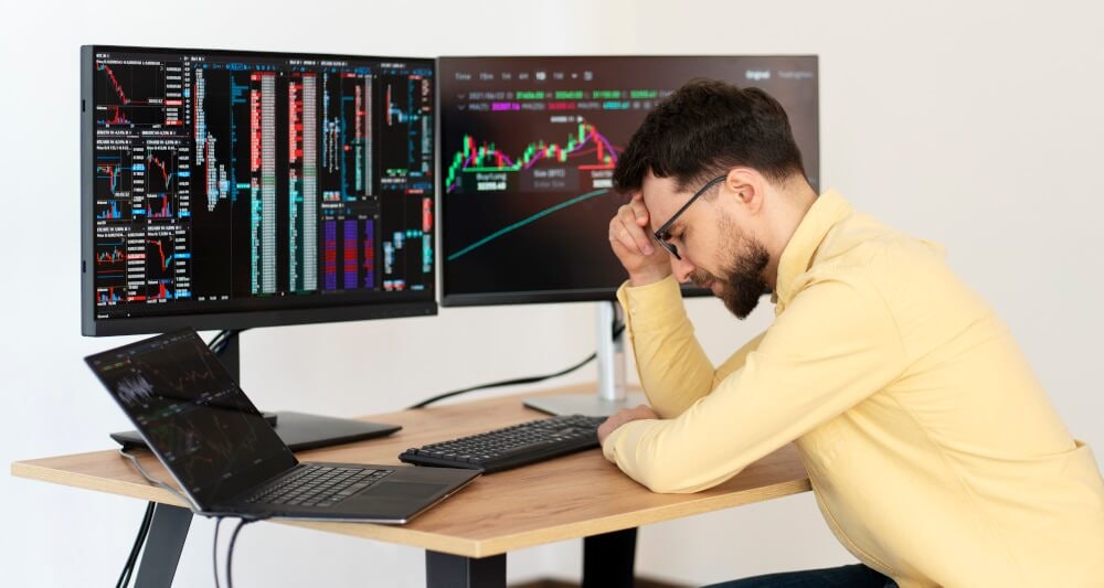 Depressed trader