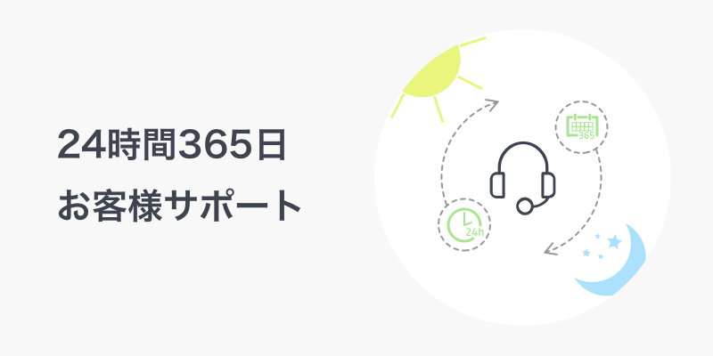 10月1日、遂に年中無休サポート始動！