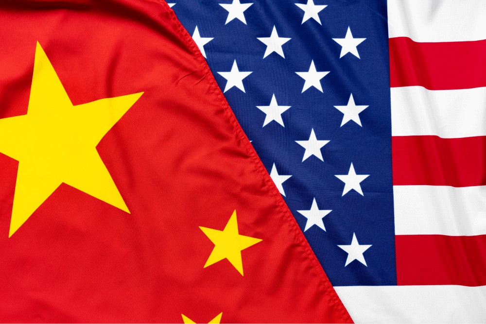 US China Flag