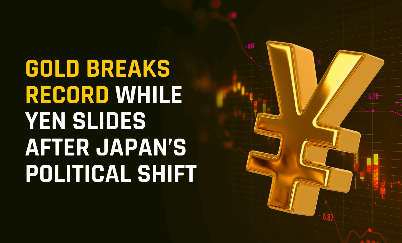 Gold Breaks Record While Yen Slides After Japan’s Political Shift